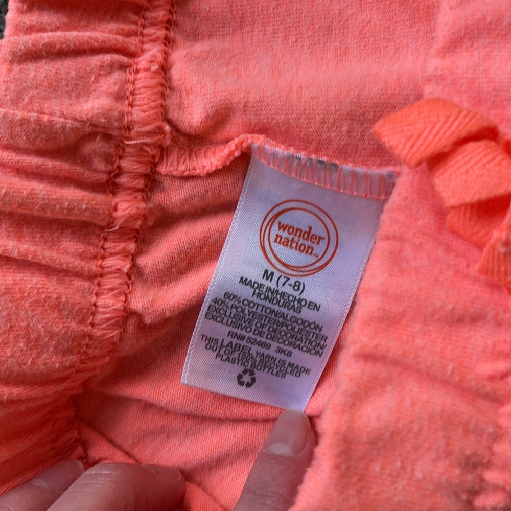 Peach comfy washed shorts! - Picture 3 of 4